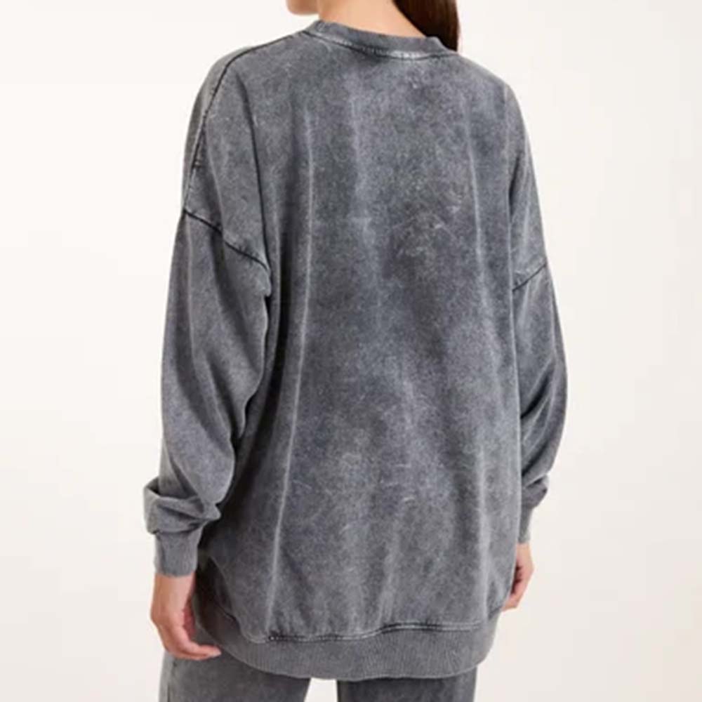 Acid Wash Pull Over Track Suit Women - Image 3