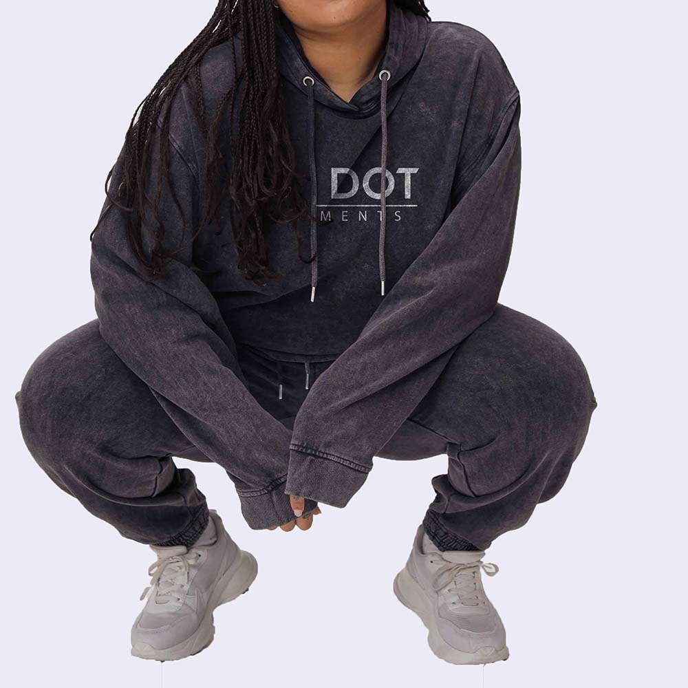 Acid Wash Pull Over Track Suit Women - Image 3