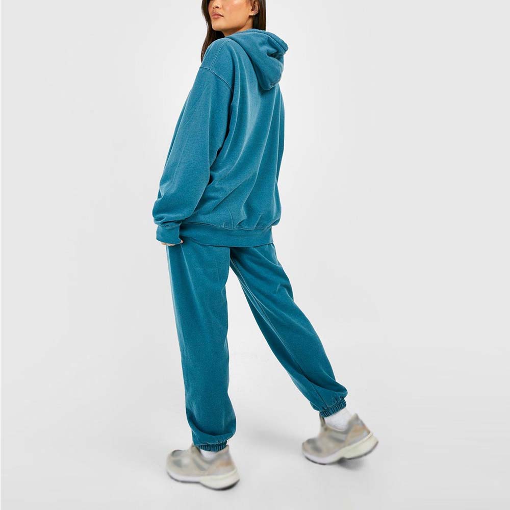 Acid Wash Pull Over Track Suit Women