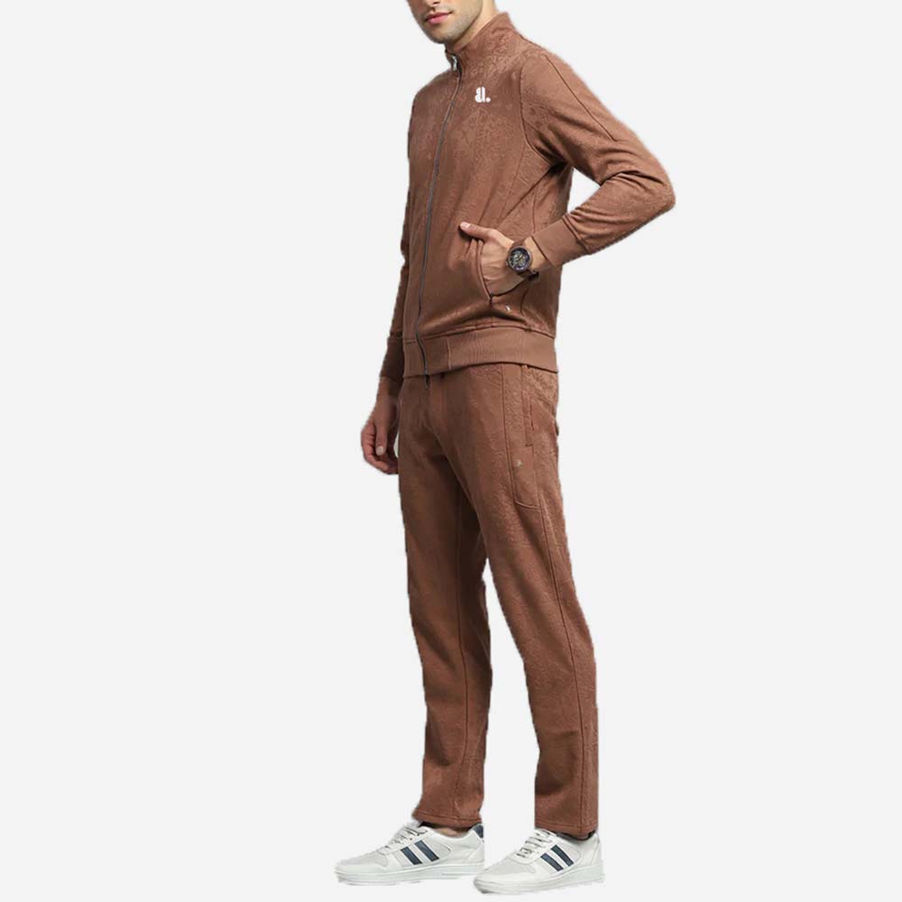 Single Color Zipper Track Suit Men