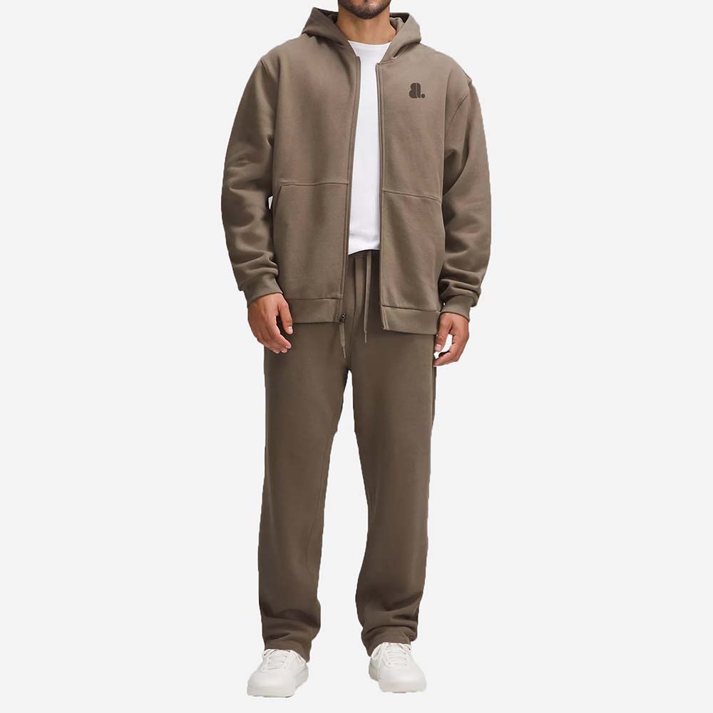 Single Color Zipper Track Suit Men