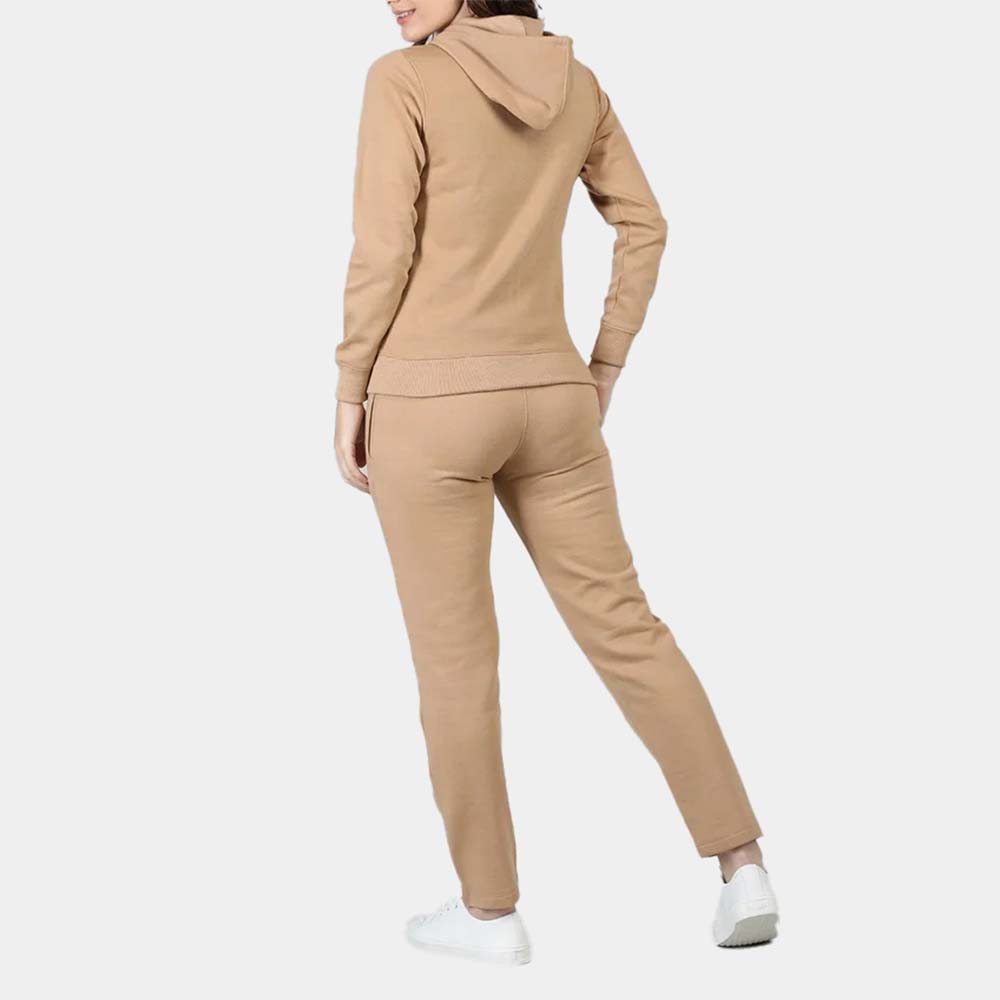 Single Color Zipper Track Suit Women - Image 3