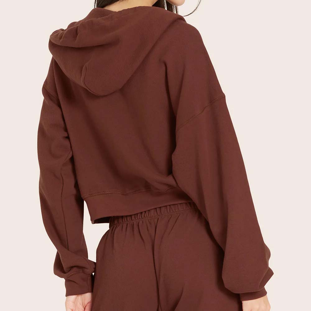 Single Color Zipper Track Suit Women - Image 3