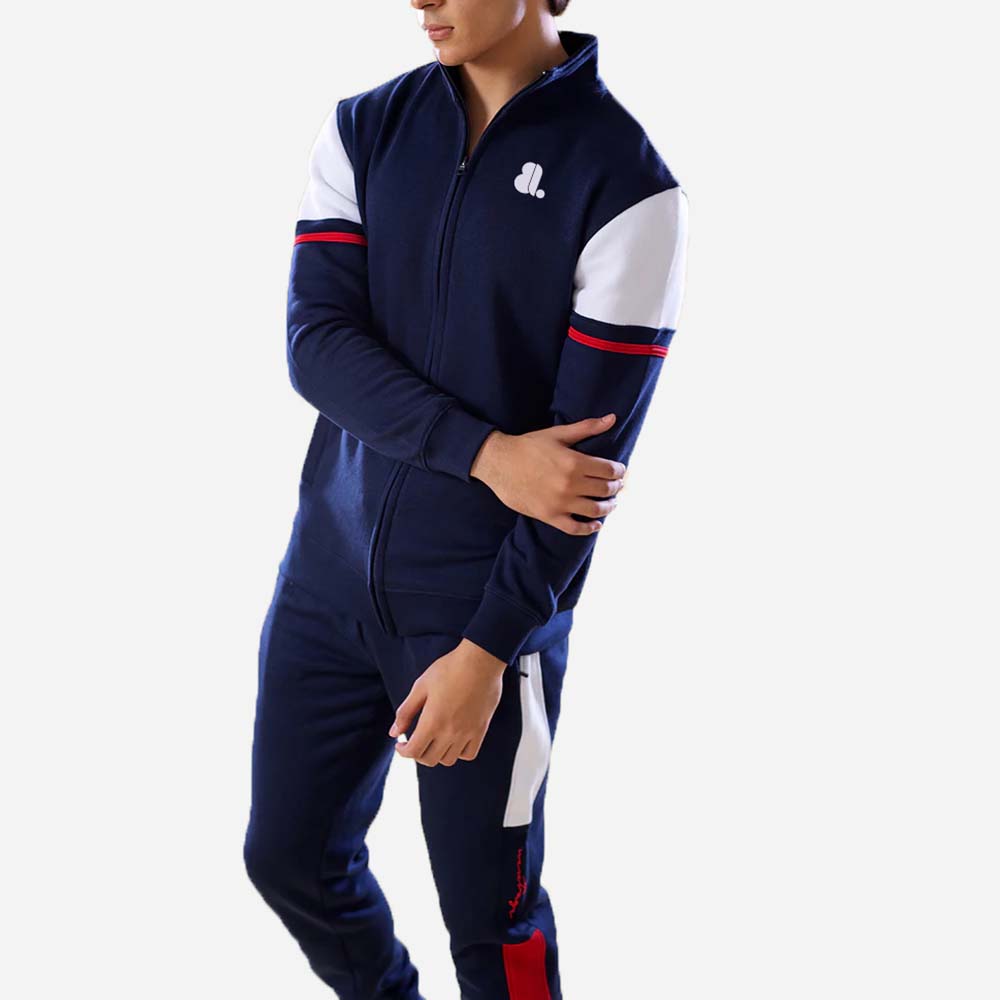Block Zipper Track Suit Men