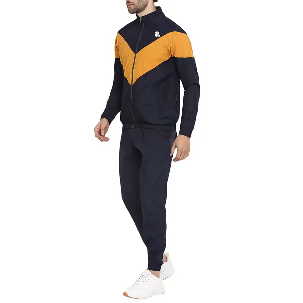 Block Zipper Track Suit Men
