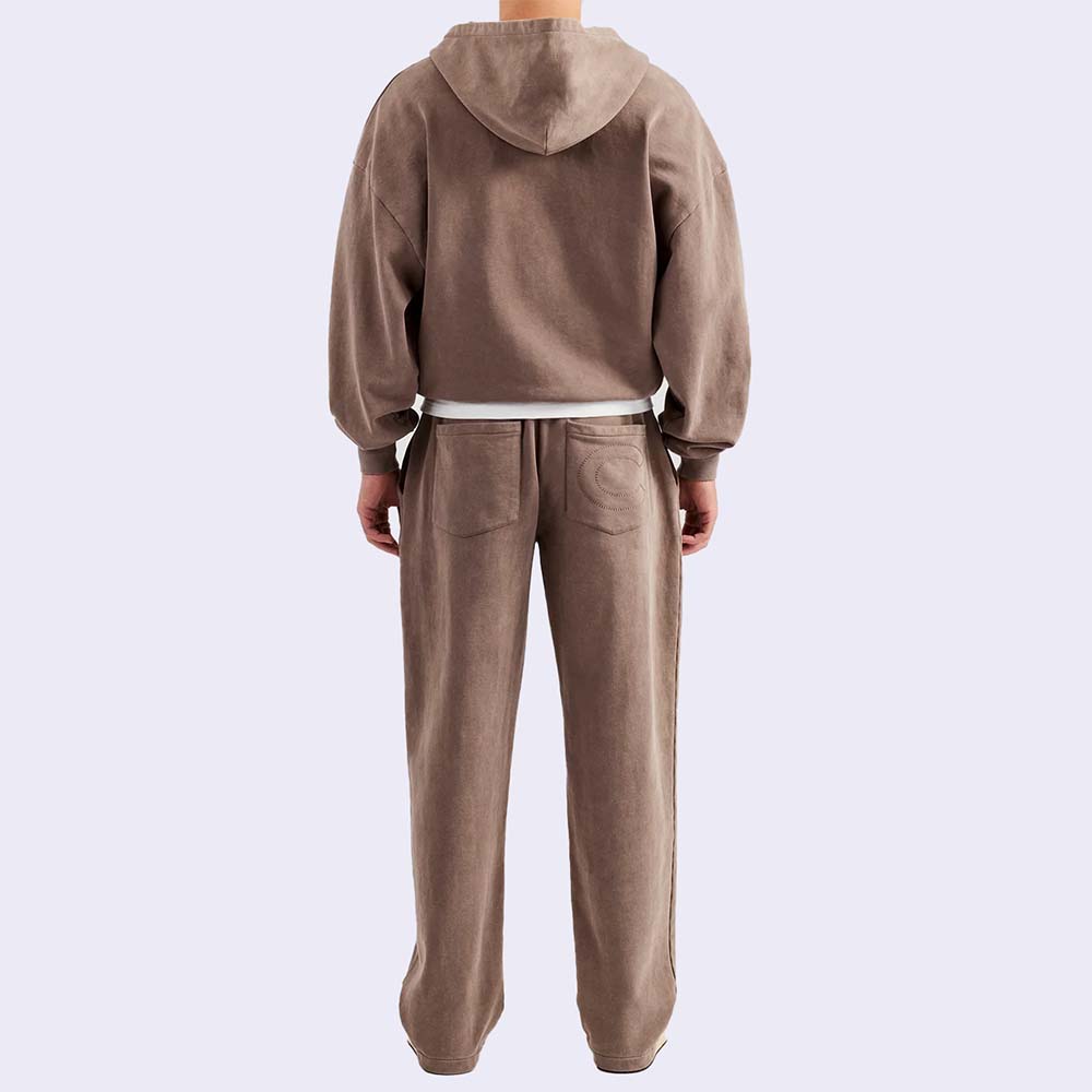 Acid Wash Zipper Track Suit Men - Image 4