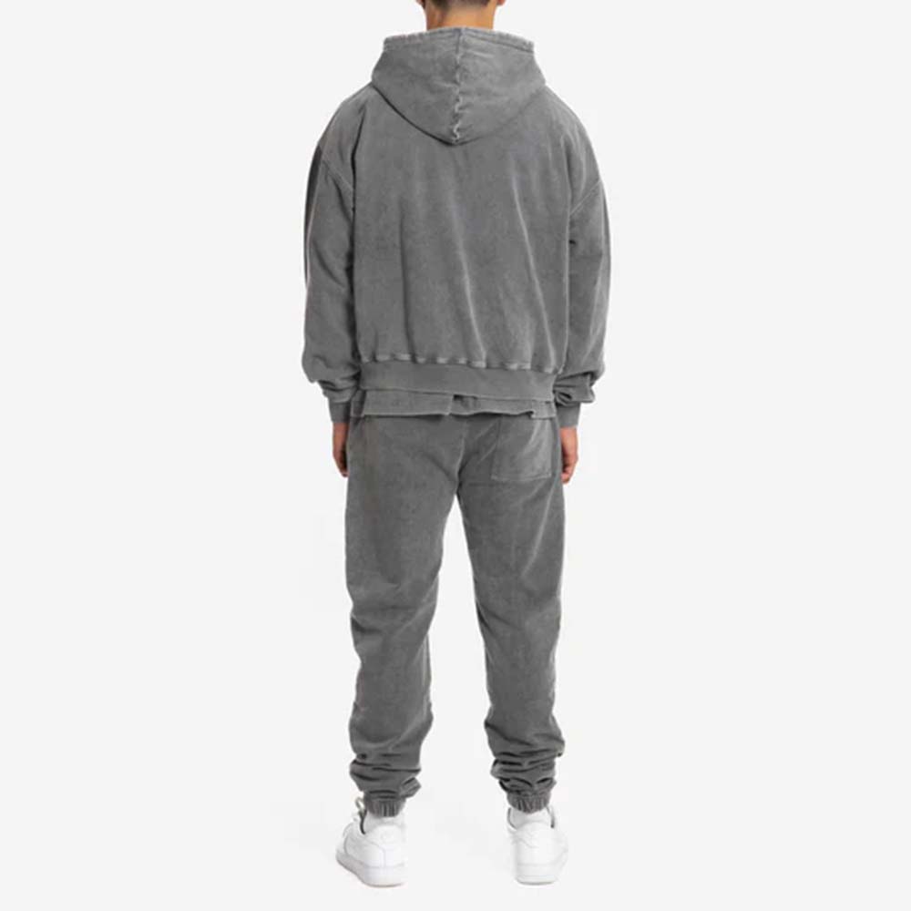 Acid Wash Zipper Track Suit Men - Image 5