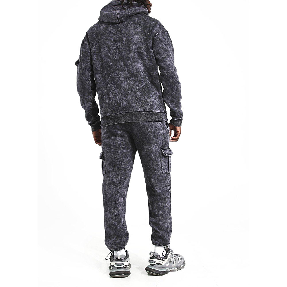Acid Wash Pull Over Track Suit Men - Image 3