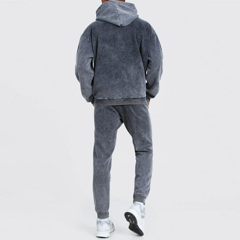 Acid Wash Pull Over Track Suit Men - Image 5