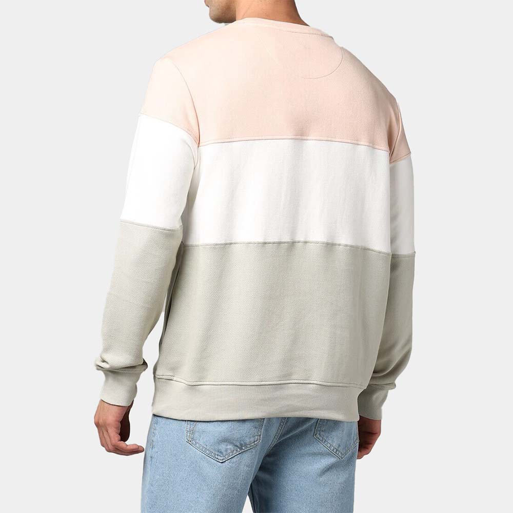 Men Block Sweat Shirt - Image 3