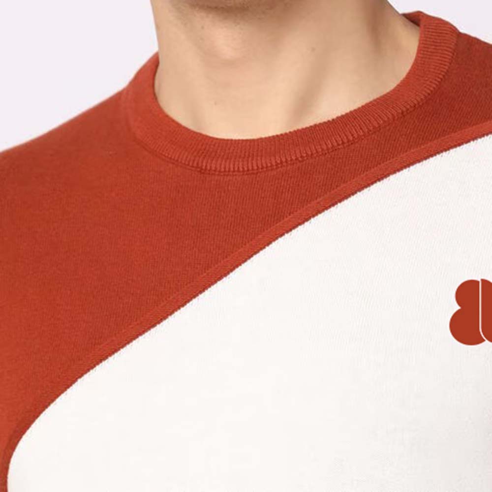 Men Block Sweat Shirt