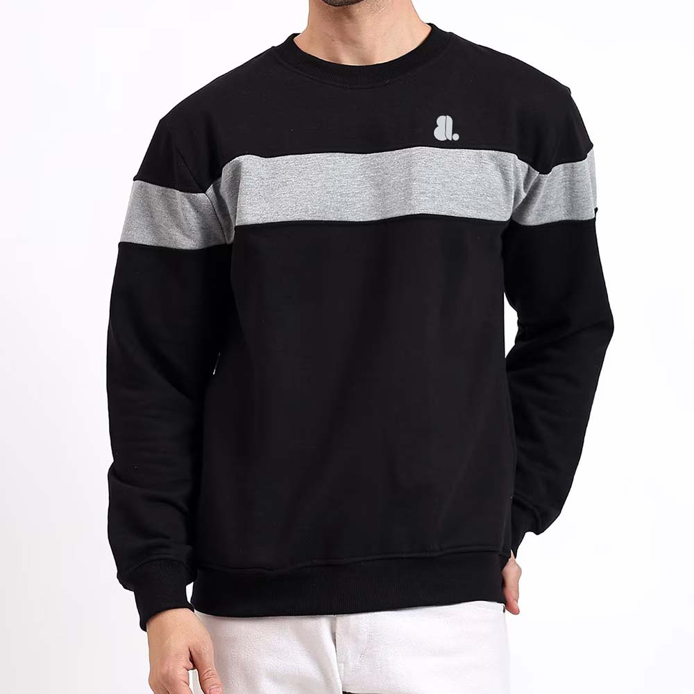 Men Block Sweat Shirt