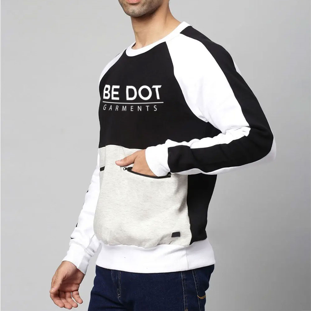 Men Block Sweat Shirt