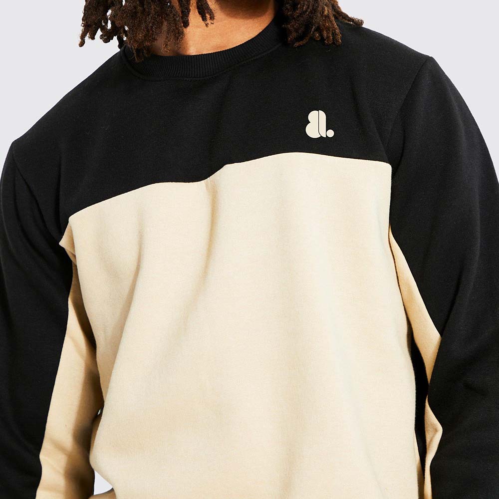 Men Block Sweat Shir