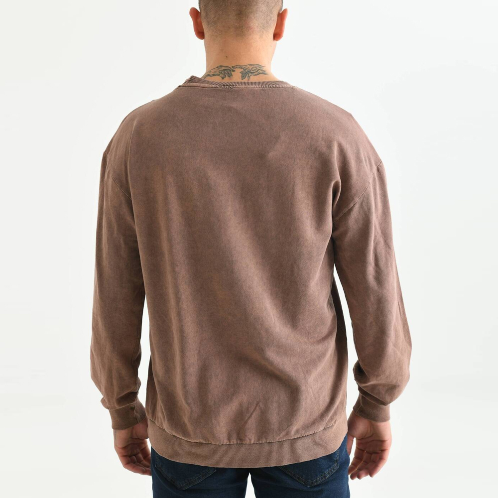 Men Acid Wash Sweat Shirt - Image 5