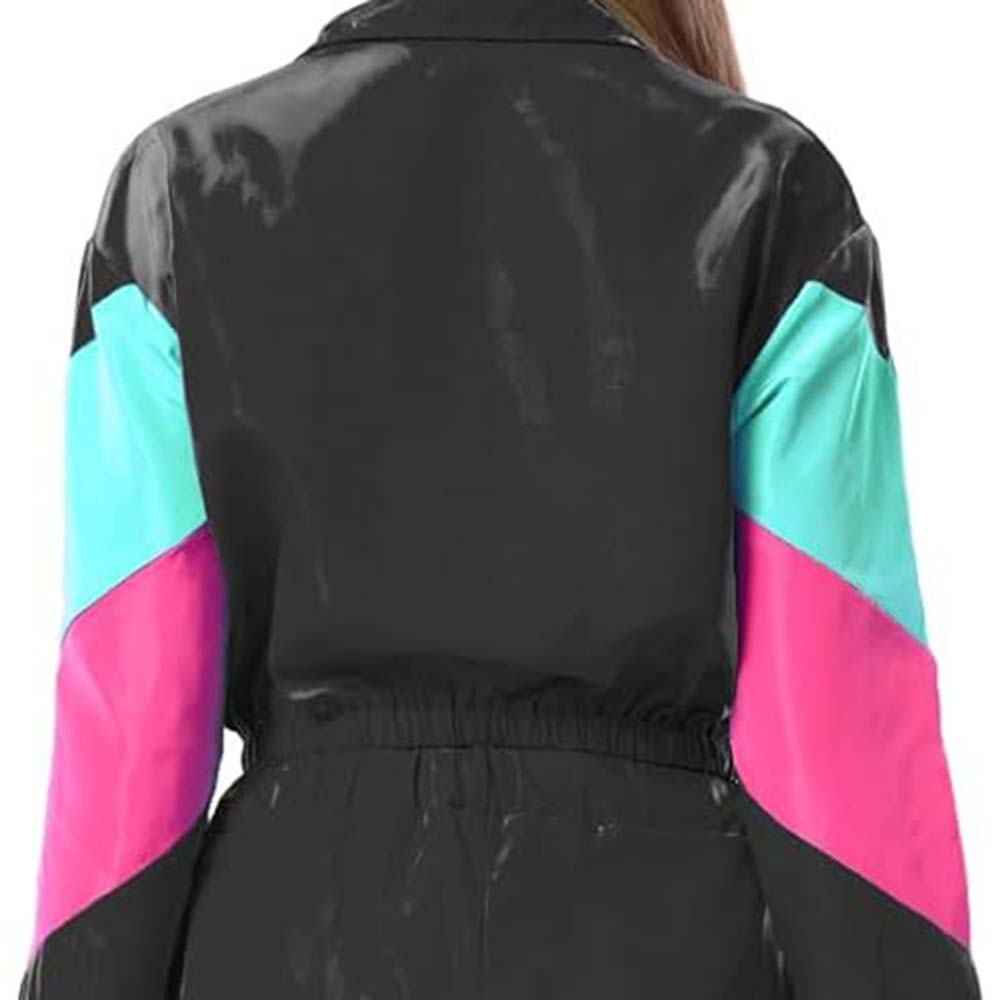 Block Zipper Track Suit Women - Image 4