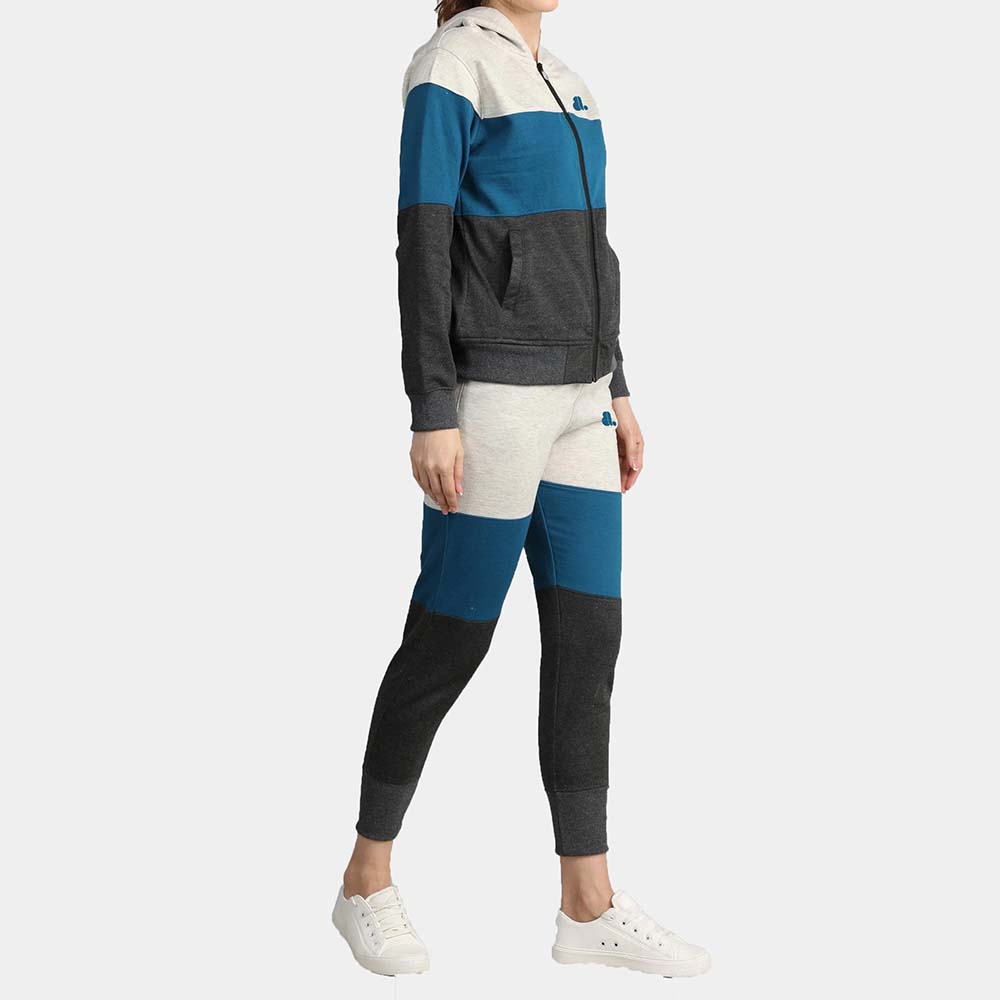 Block Zipper Track Suit Women - Image 3