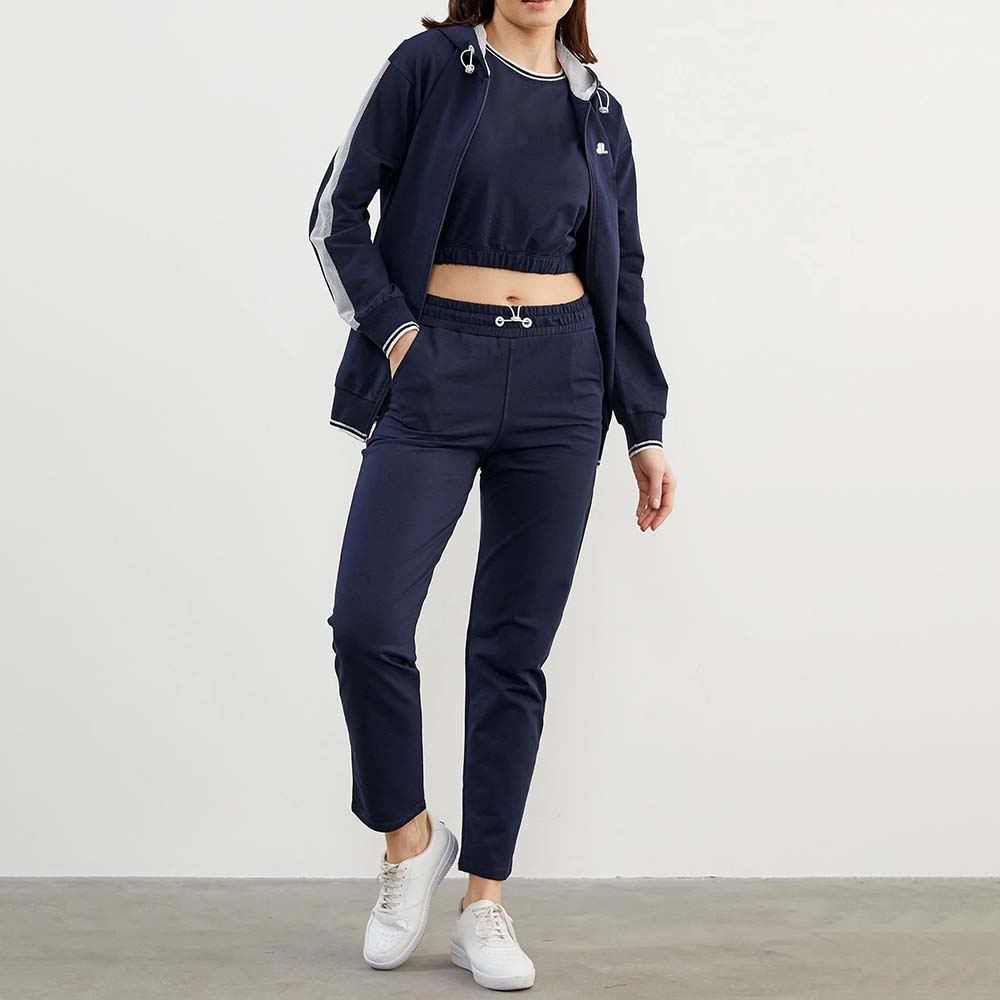Block Zipper Track Suit Women