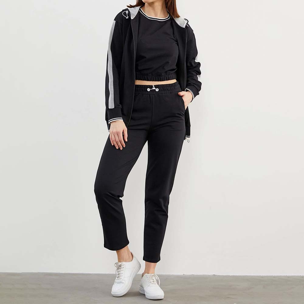 Block Zipper Track Suit Women