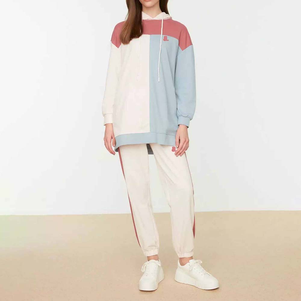 Block Pull Over Track Suit Women