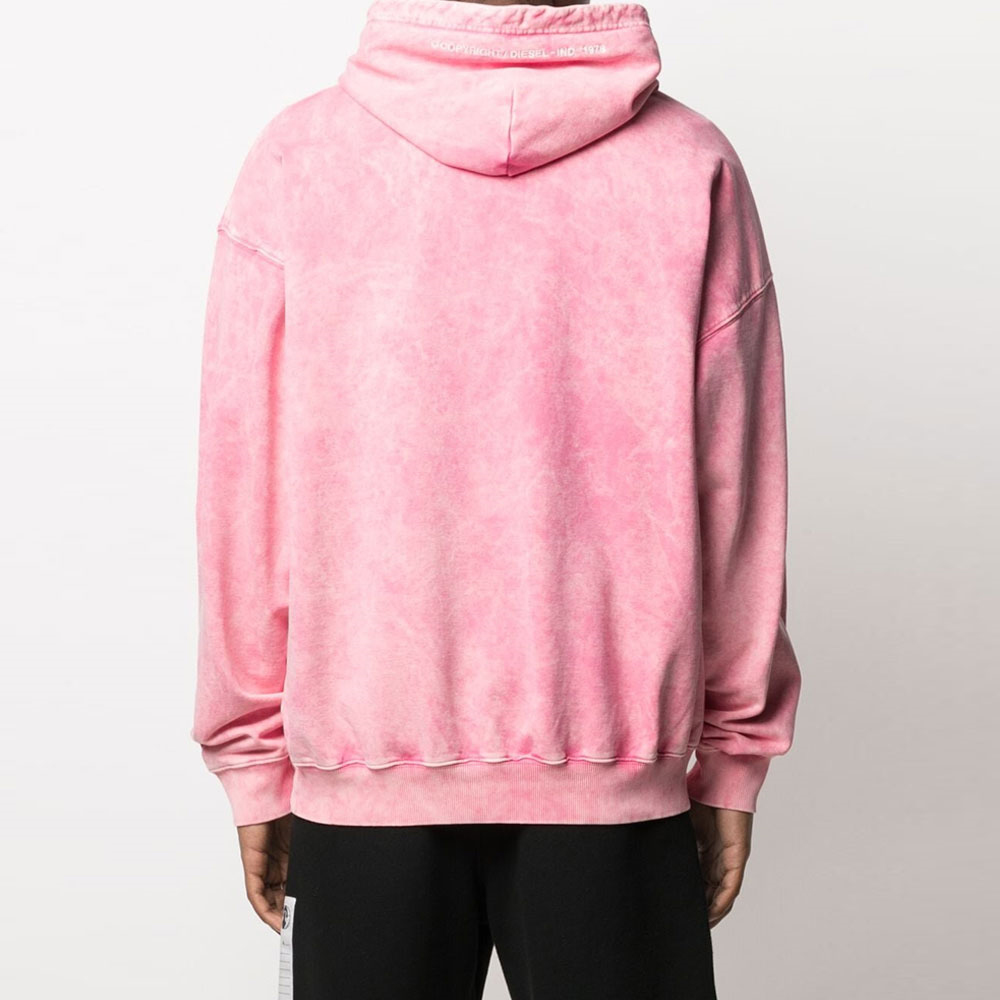 Acid Wash Pullover Hoodie Men - Image 3