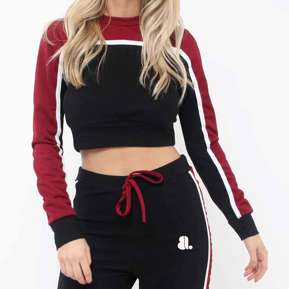 Block Pull Over Track Suit Women
