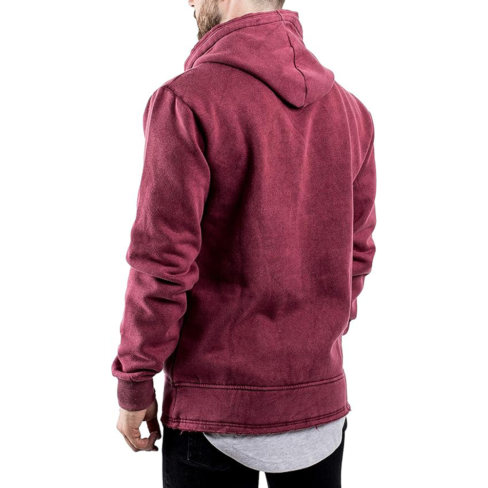 Acid Wash Pullover Hoodie Men - Image 5