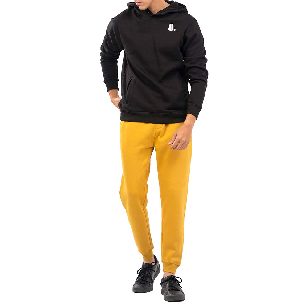 Single Color Pull Over Hoodie Men