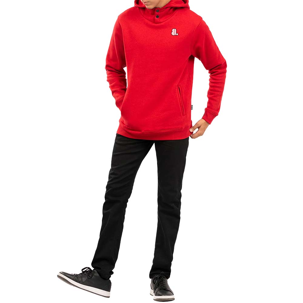 Single Color Pull Over Hoodie Men