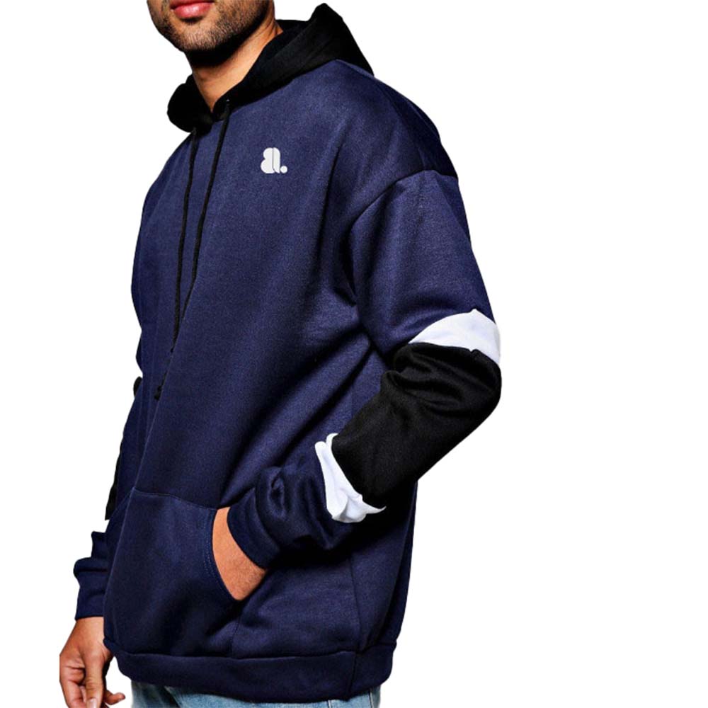 Block Pull Over Hoodie Men