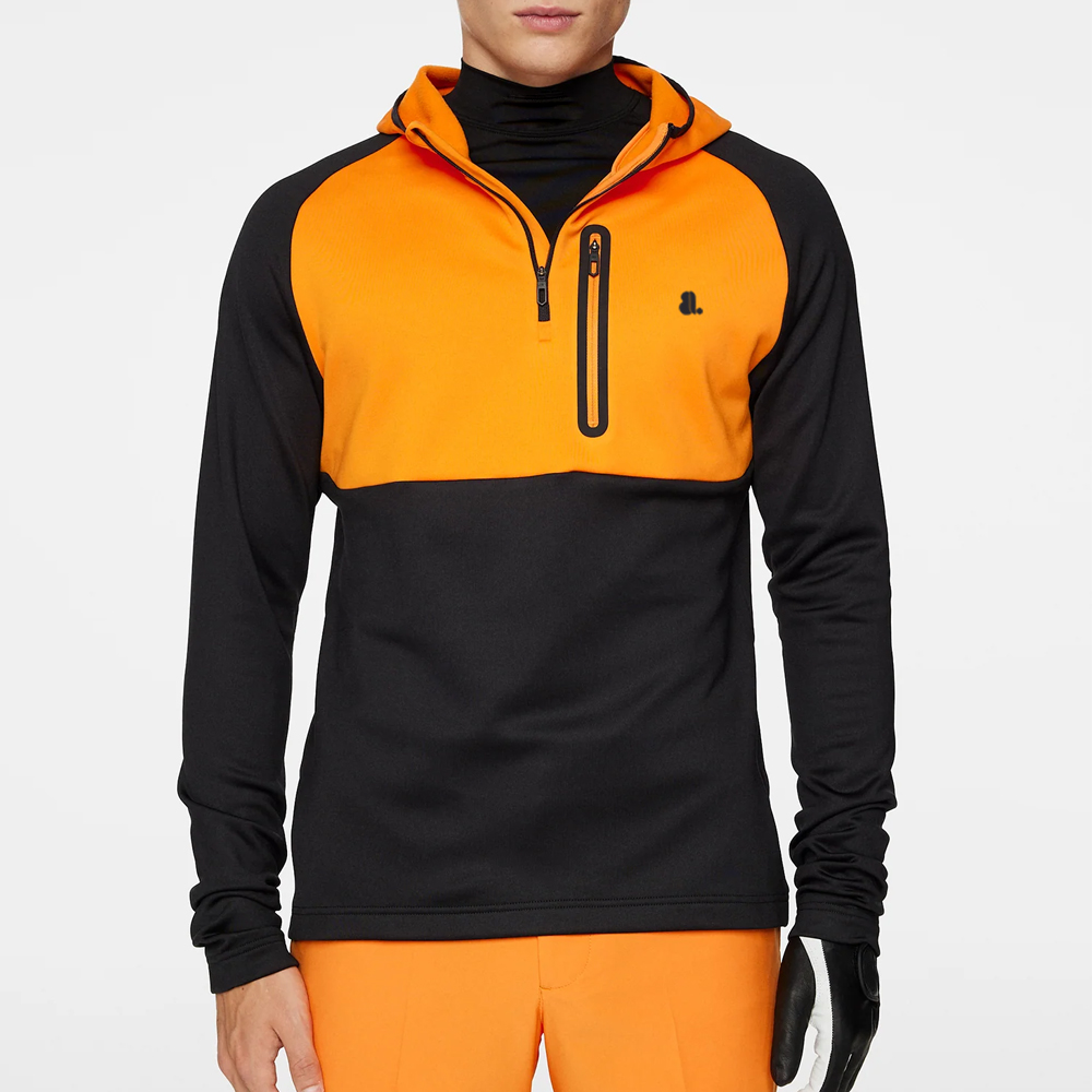 Block Zipper Hoodie Men