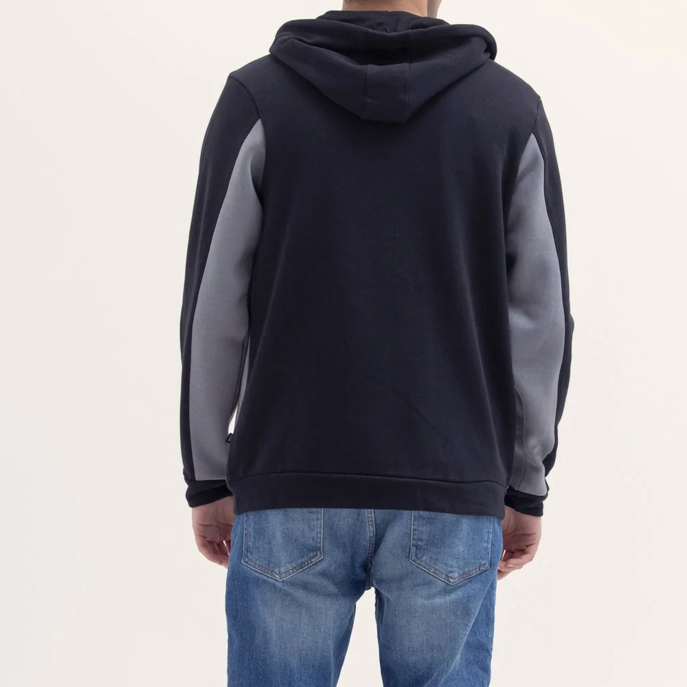 Block Zipper Hoodie Men