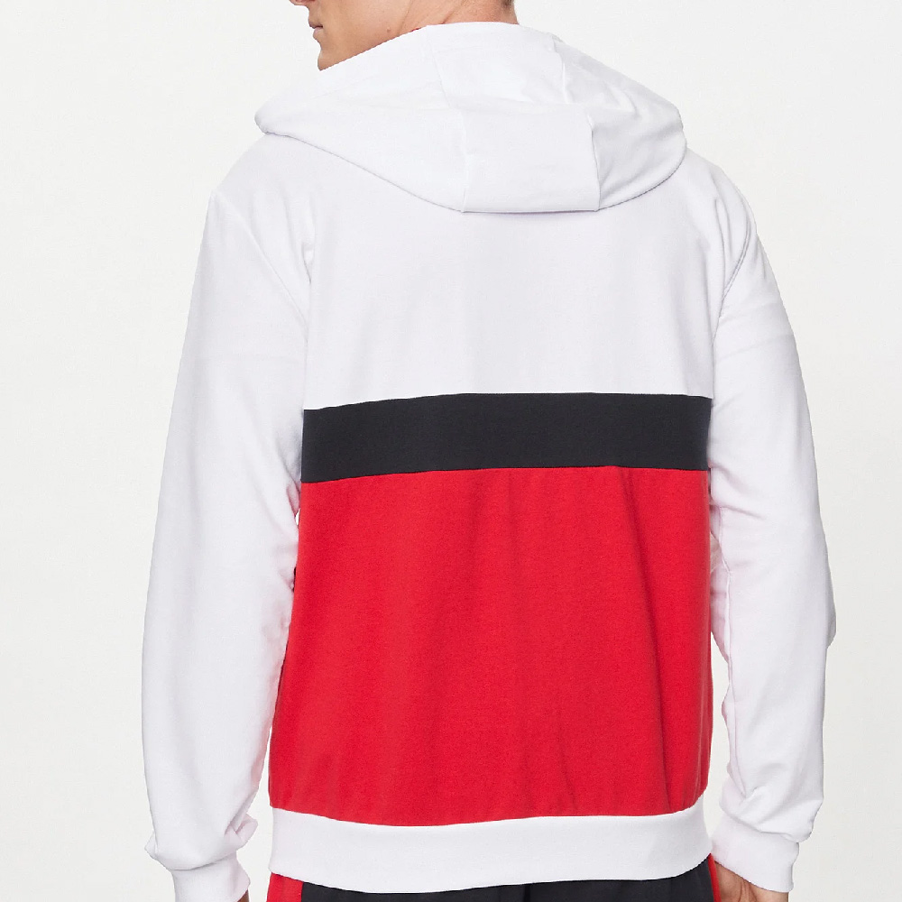 Block Zipper Hoodie Men