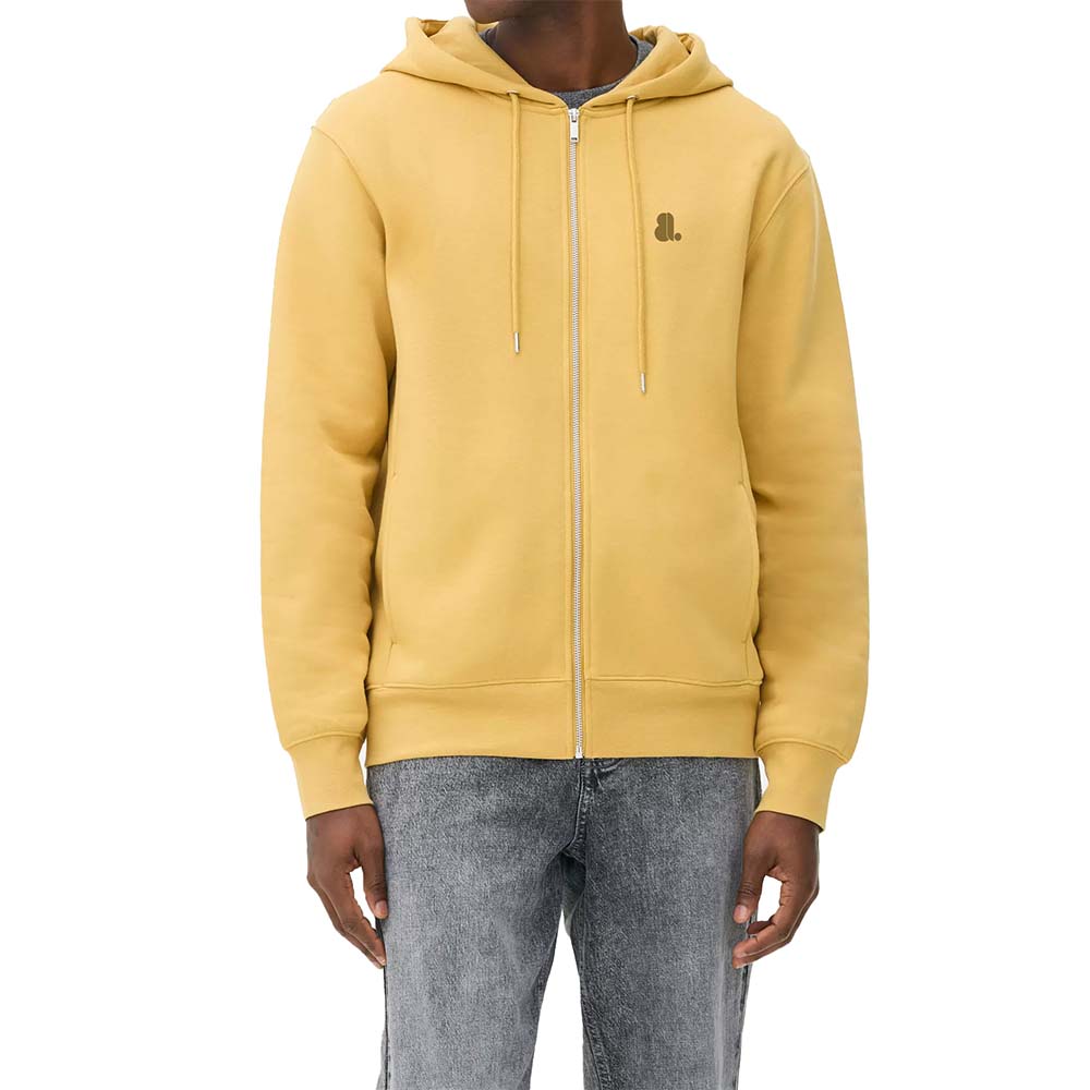 Single Color Zipper Hoodie Men