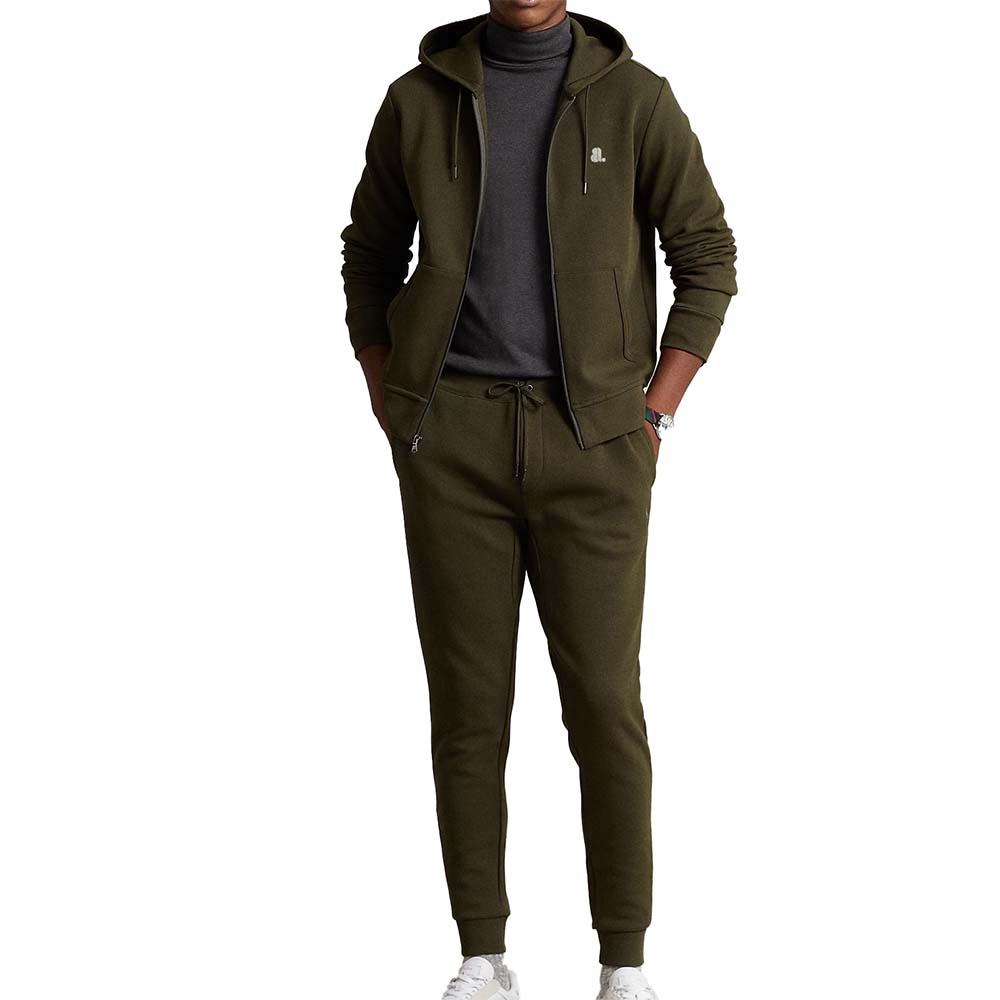 Single Color Zipper Hoodie Men