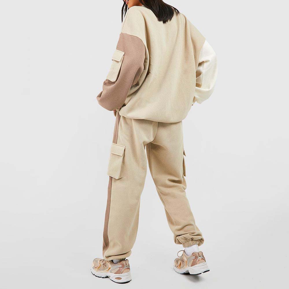 Block Pull Over Track Suit Women