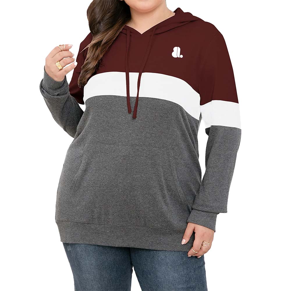 Blok Pull Over Hoodie Women