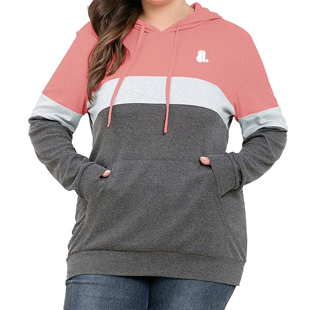 Blok Pull Over Hoodie Women