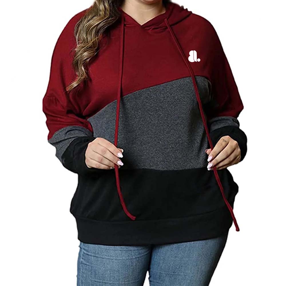 Blok Pull Over Hoodie Women