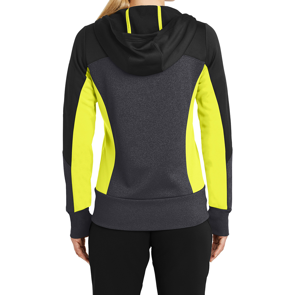 Blok Zipper Hoodie Women