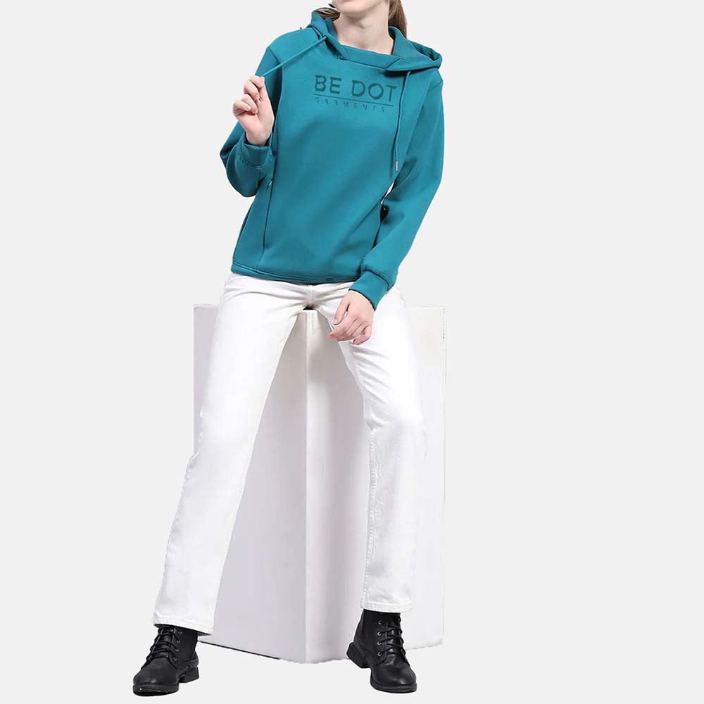 Single Color Pull Over Hoodie Women