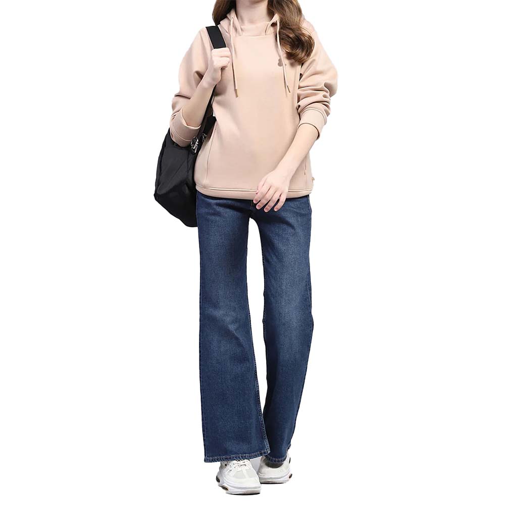 Single Color Pull Over Hoodie Women