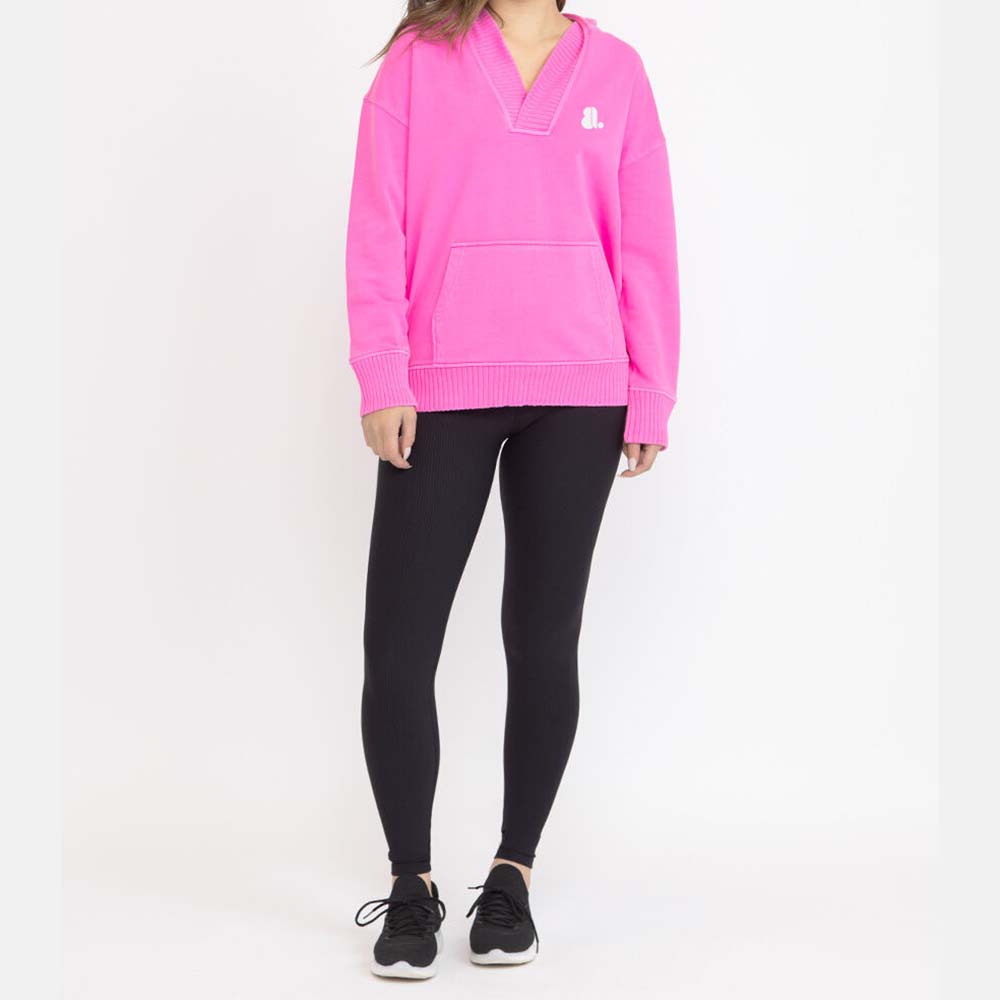 Single Color Pull Over Hoodie Women