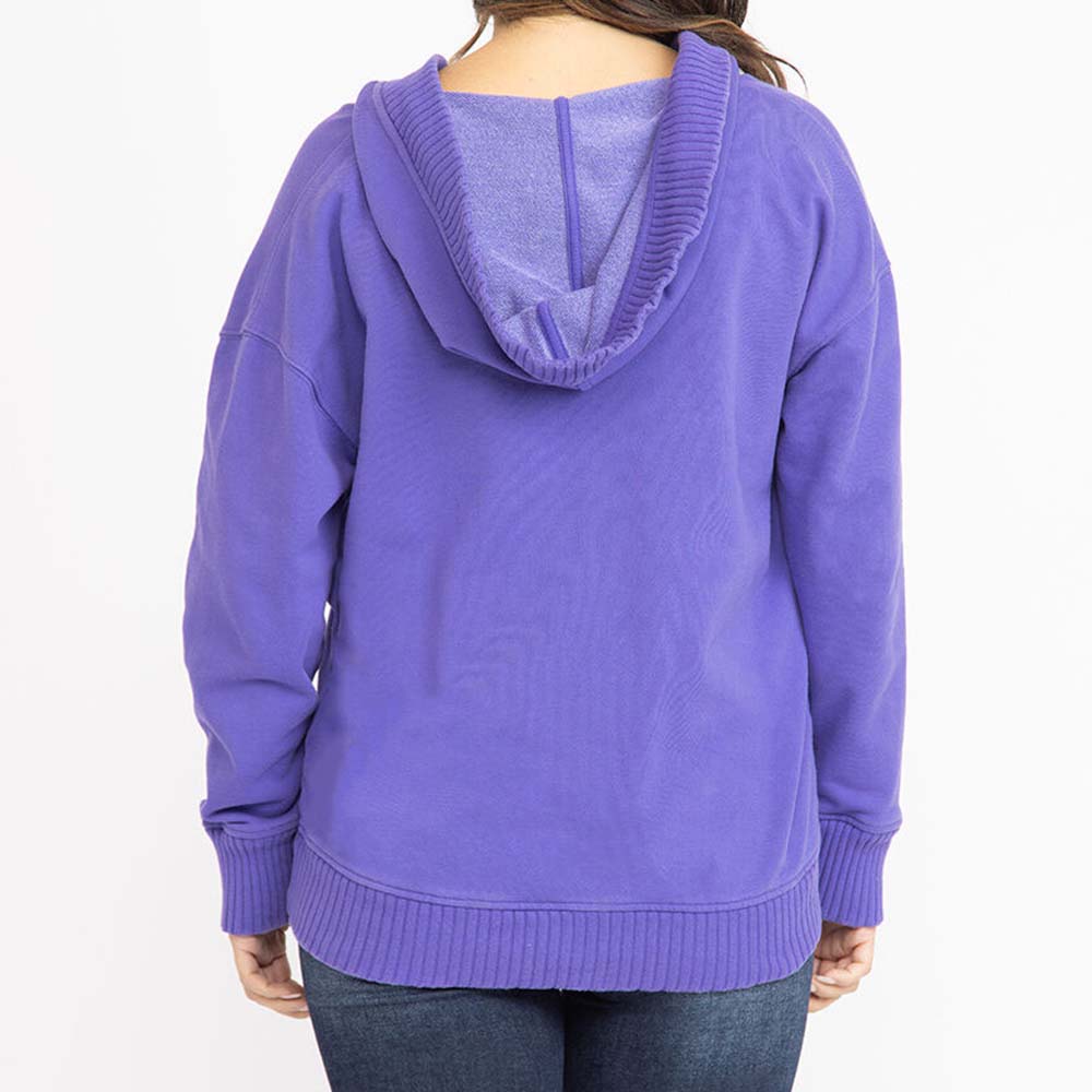 Single Color Pull Over Hoodie Women - Image 3
