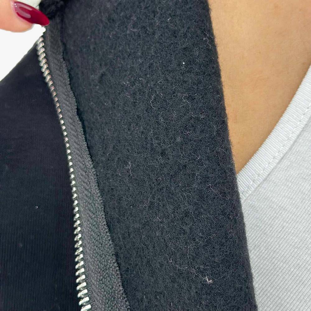 Single Color Zipper Hoodie Women - Image 5