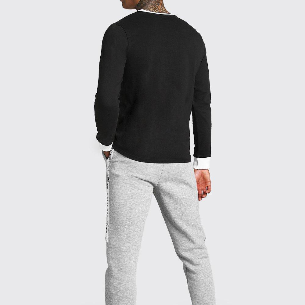 Men Ringer Long Sleeve Tee - Image 2