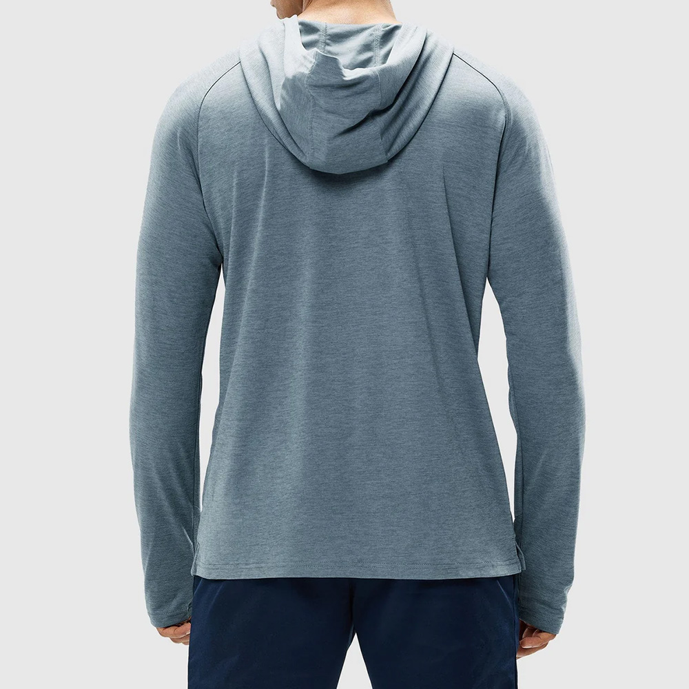 Men Hoodie Long Sleeve Tee