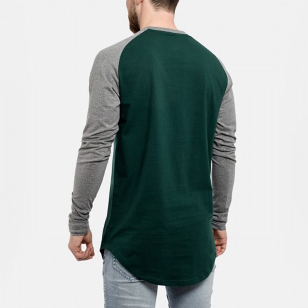 Men Longline Long Sleeve Tee