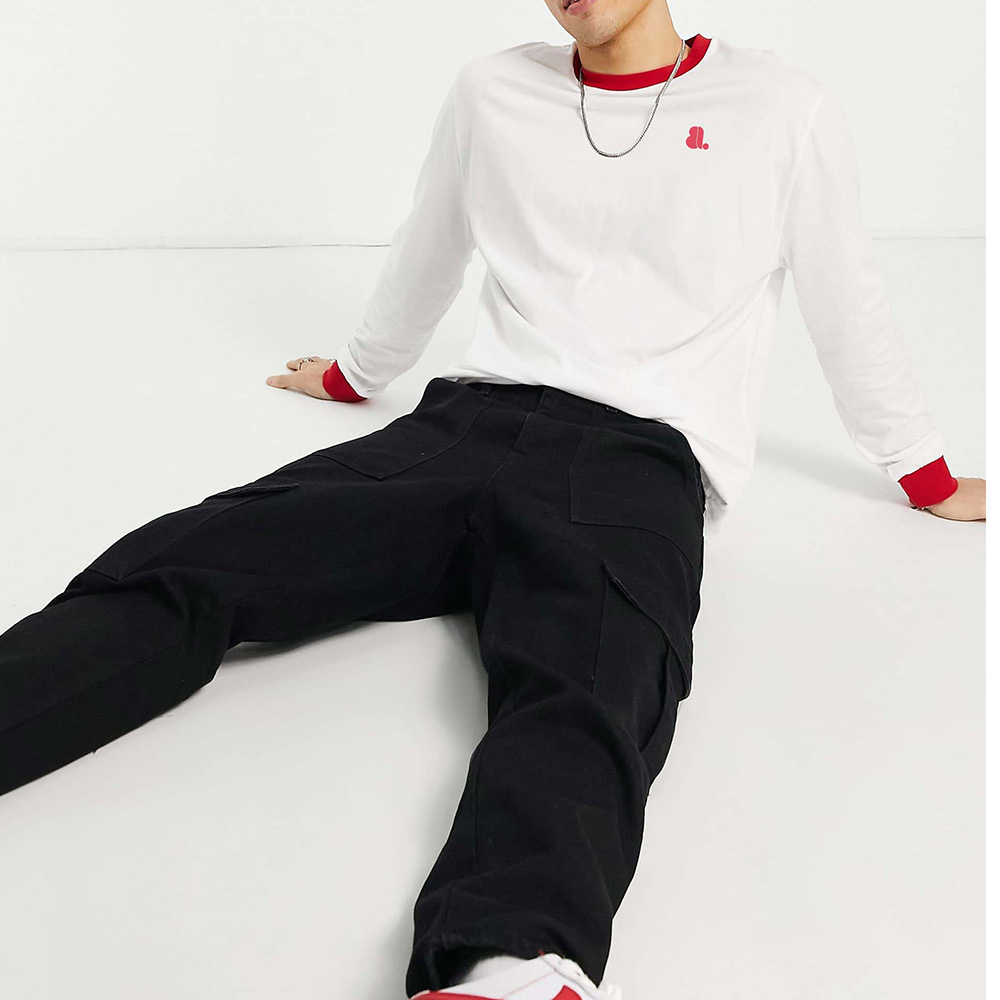 Men Ringer Long Sleeve Tee - Image 5