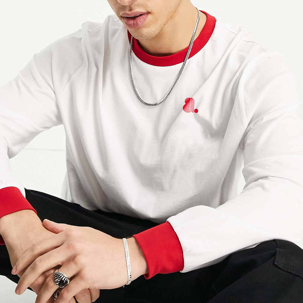 Men Ringer Long Sleeve Tee - Image 4